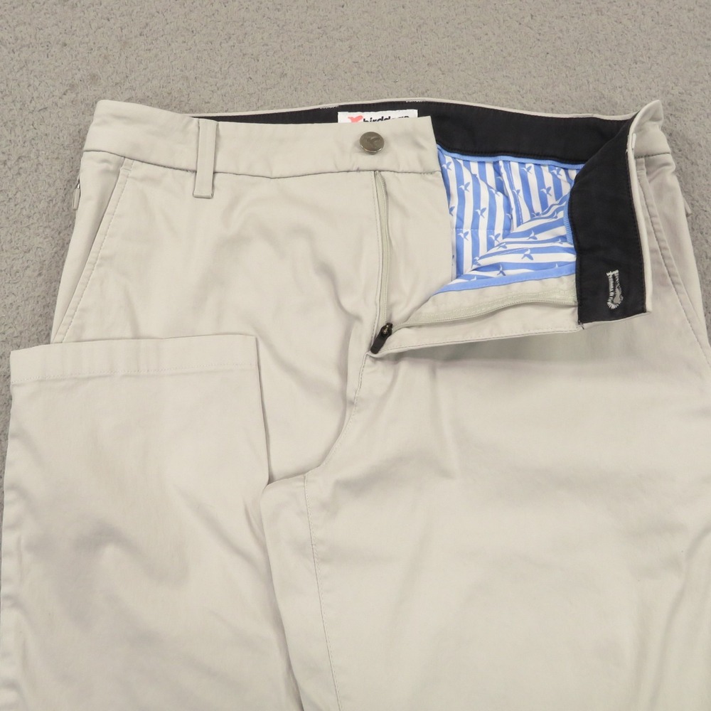 Birddogs Men 30x28 Stretch Khakis Grey Linerless Performance Chino Pants